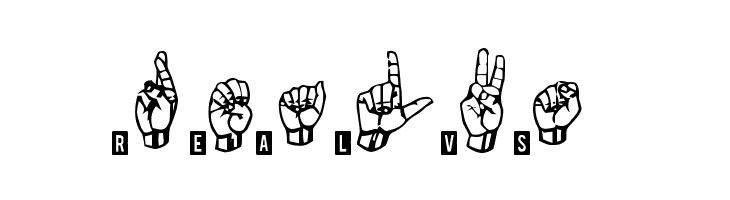 signs language tfb  Free Fonts Download