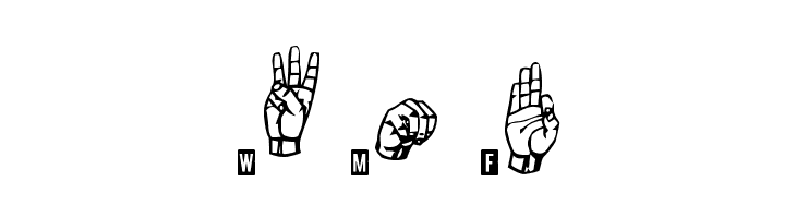 signs language tfb  Free Fonts Download