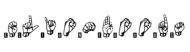 signs language tfb  Free Fonts Download