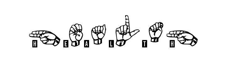 signs language tfb  Free Fonts Download