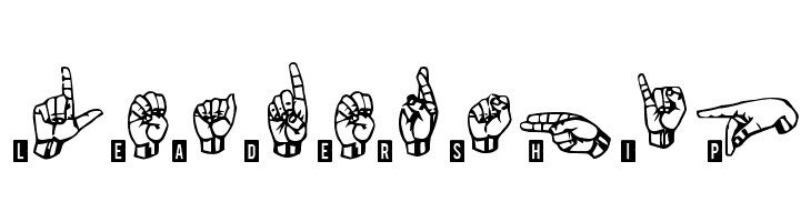 signs language tfb  Free Fonts Download