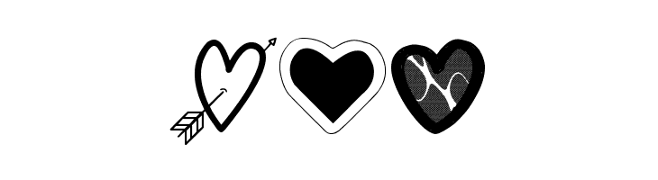 Hearts Shapes Tfb  Free Fonts Download
