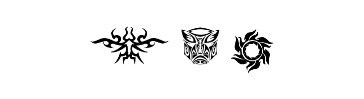 tribal tattoo font  Free Fonts Download