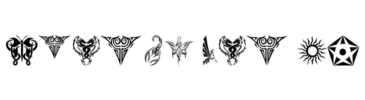 tribal tattoo font  Free Fonts Download