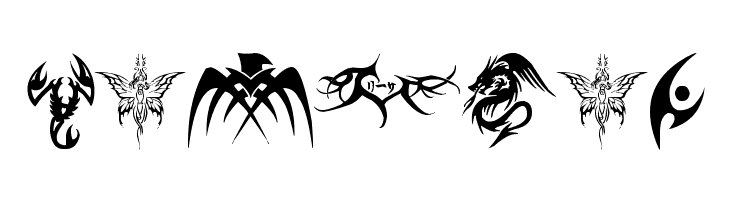 tribal tattoo font  Free Fonts Download
