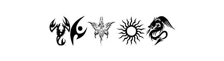 tribal tattoo font  Free Fonts Download