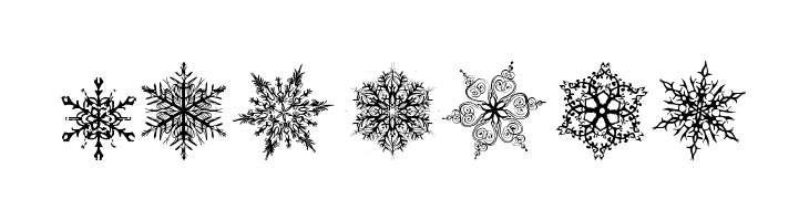 Snowflakes tfb  Free Fonts Download