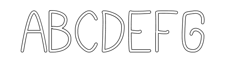 cursi extra tfb hollow  Free Fonts Download