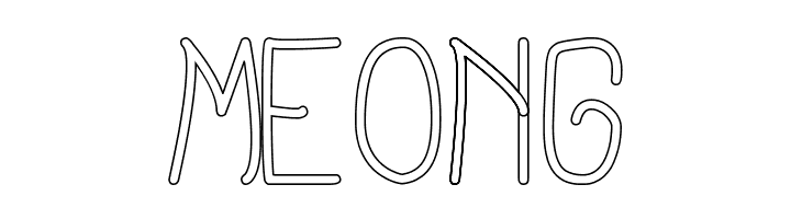 cursi extra tfb hollow  Free Fonts Download