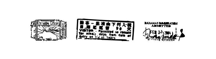 Stamp seal tfb  Free Fonts Download