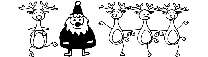 xmas cartoon  Free Fonts Download