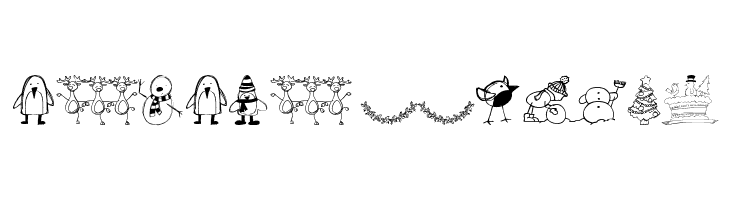 xmas cartoon  Free Fonts Download