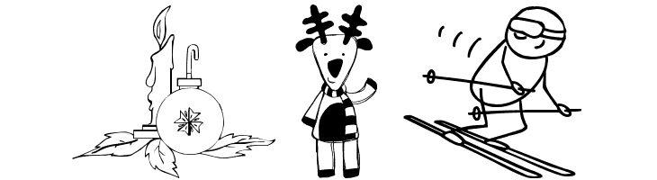 xmas cartoon  Free Fonts Download