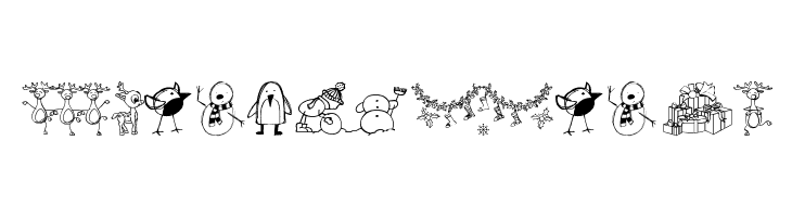 xmas cartoon  Free Fonts Download