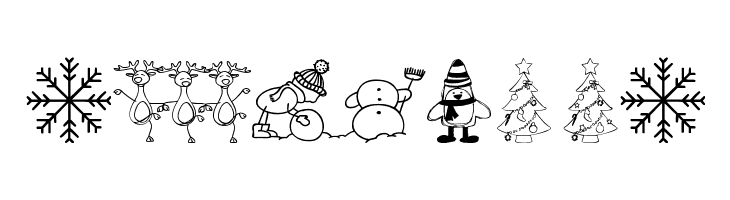xmas cartoon  Free Fonts Download