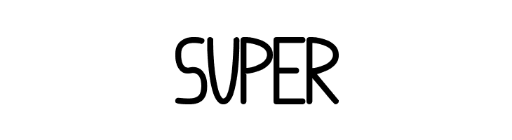 SUPER anome ibul bolder Font