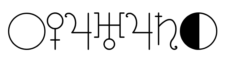 ASTOLOGY ASTROLOGICAL TFB  Free Fonts Download