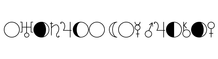 ASTOLOGY ASTROLOGICAL TFB  Free Fonts Download