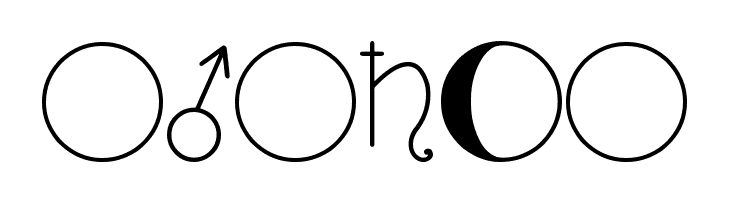 ASTOLOGY ASTROLOGICAL TFB  Free Fonts Download