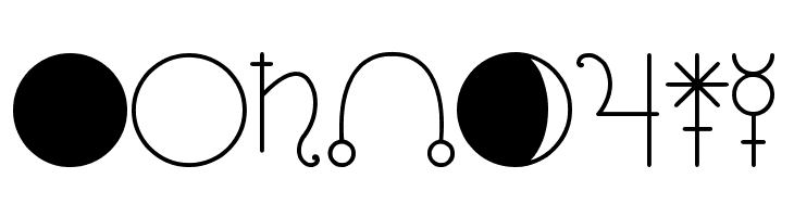 ASTOLOGY ASTROLOGICAL TFB  Free Fonts Download
