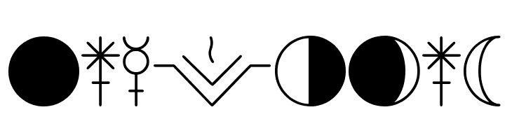 ASTOLOGY ASTROLOGICAL TFB  Free Fonts Download