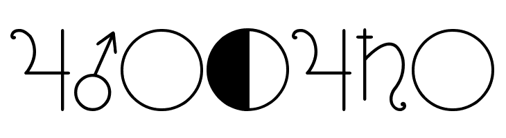 ASTOLOGY ASTROLOGICAL TFB  Free Fonts Download