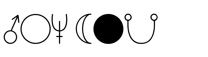 ASTOLOGY ASTROLOGICAL TFB  Free Fonts Download