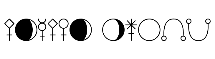 ASTOLOGY ASTROLOGICAL TFB  Free Fonts Download