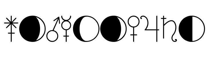 ASTOLOGY ASTROLOGICAL TFB  Free Fonts Download