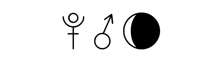 ASTOLOGY ASTROLOGICAL TFB  Free Fonts Download