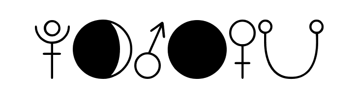 ASTOLOGY ASTROLOGICAL TFB  Free Fonts Download