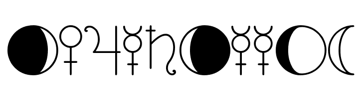 ASTOLOGY ASTROLOGICAL TFB  Free Fonts Download