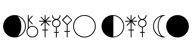 ASTOLOGY ASTROLOGICAL TFB  Free Fonts Download