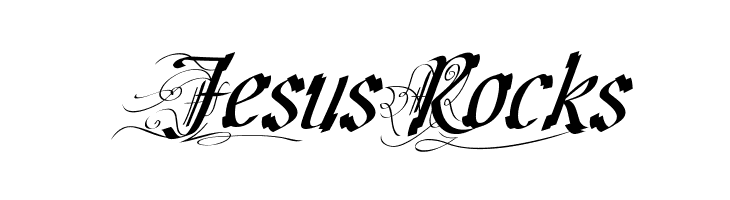 JesusRocks Cretino Font