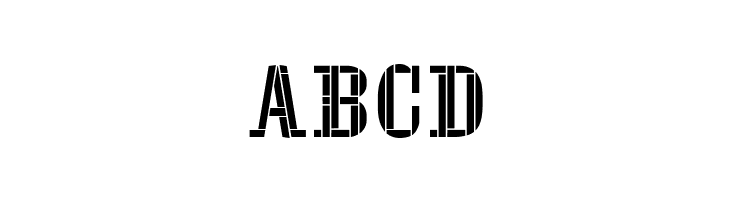 Stencil Four  Free Fonts Download