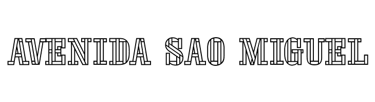 Stencil FourReversed  Free Fonts Download