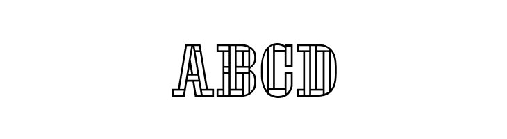 Stencil FourReversed  Free Fonts Download