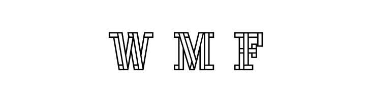 Stencil FourReversed  Free Fonts Download