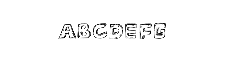 D Sketch  Free Fonts Download