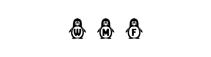 Penguins Regular  Free Fonts Download