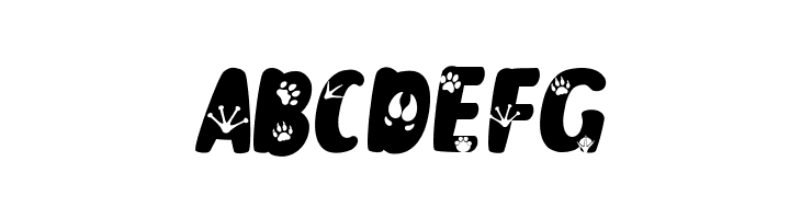 AnimalPaws  Free Fonts Download