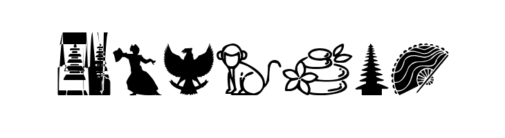 Indonesian Icons  Free Fonts Download