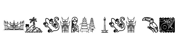 Indonesian Icons  Free Fonts Download