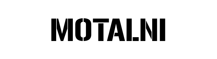 MOTALNI Gunplay Font