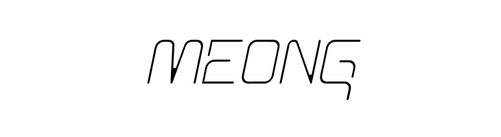 Aunchanted Thin Oblique  Free Fonts Download