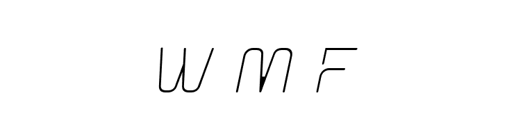 Aunchanted Thin Oblique  Free Fonts Download