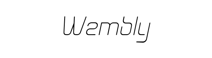 Aunchanted Thin Oblique  Free Fonts Download