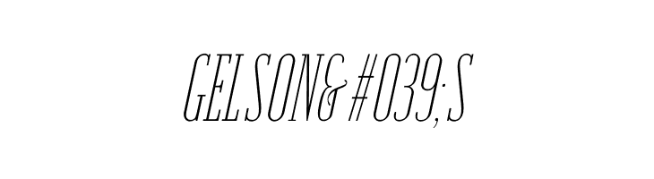 Emberly Thin Condensed Italic  Free Fonts Download