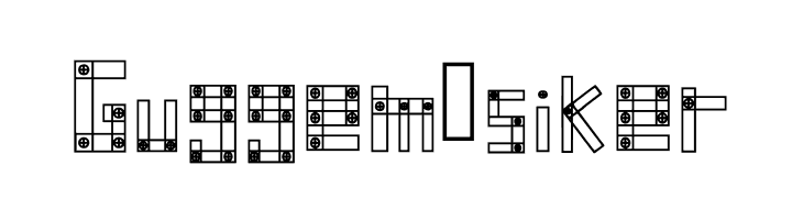 Blocks N Bolts Regular  Free Fonts Download