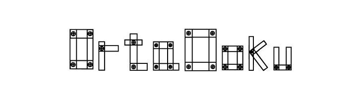 Blocks N Bolts Regular  Free Fonts Download